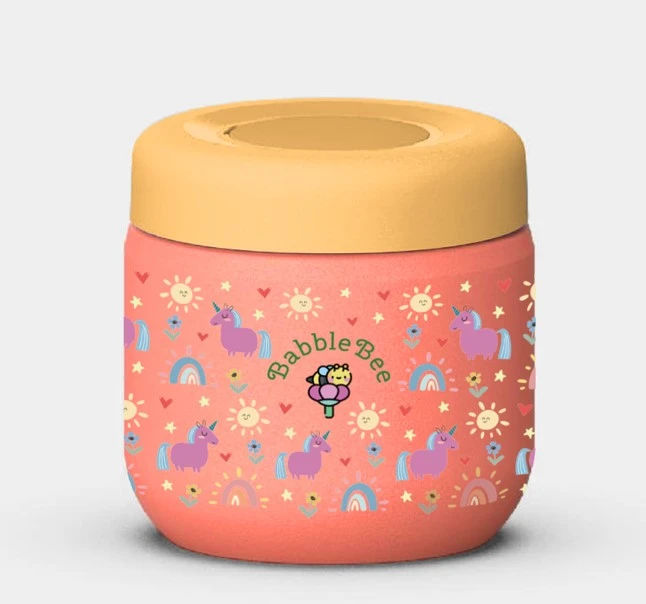 Unicorn food jars kids