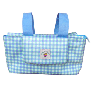 Bolso Maternidad Vichy Pop Azul